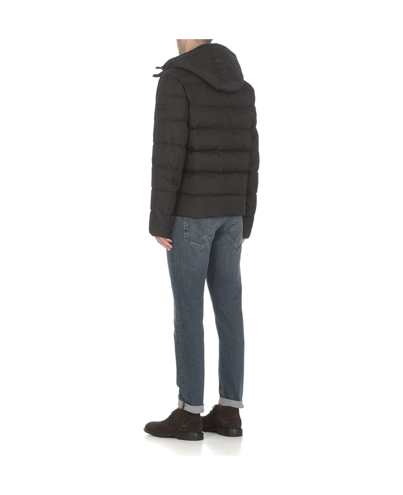 Fay Double Front Down Jacket - Nero
