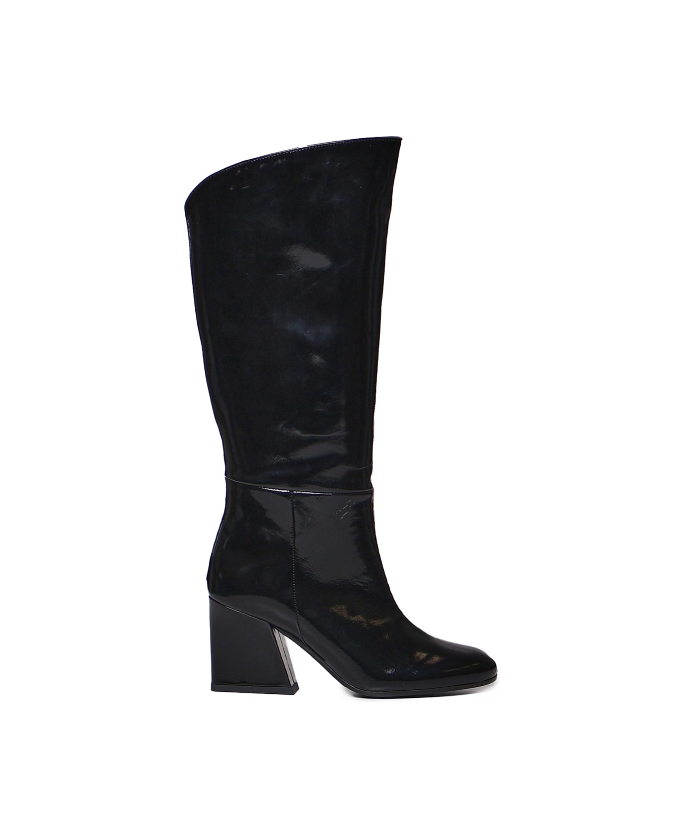 Marc Ellis Patent Leather Boot - Black