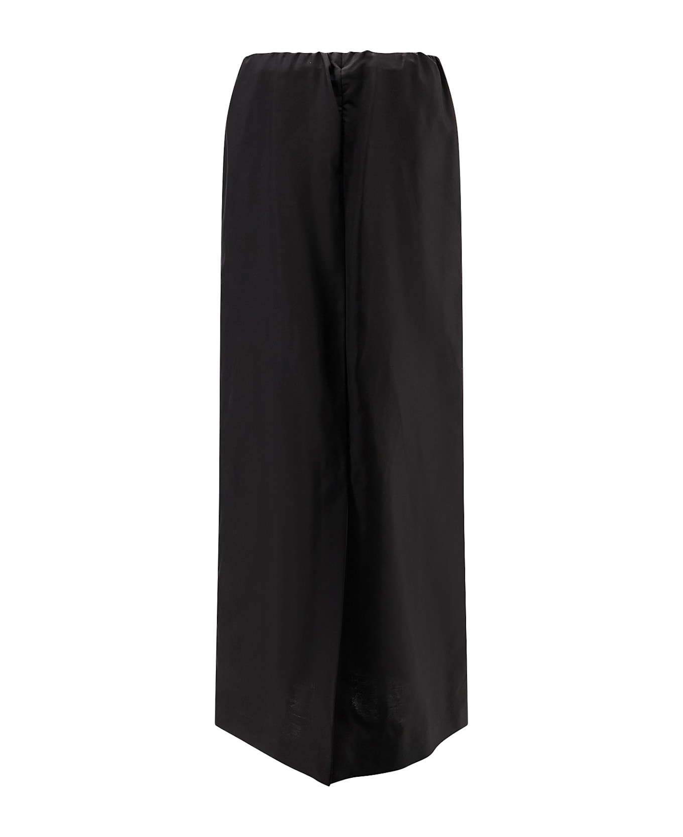 The Row Saul Cotton And Silk Long Skirt - Black