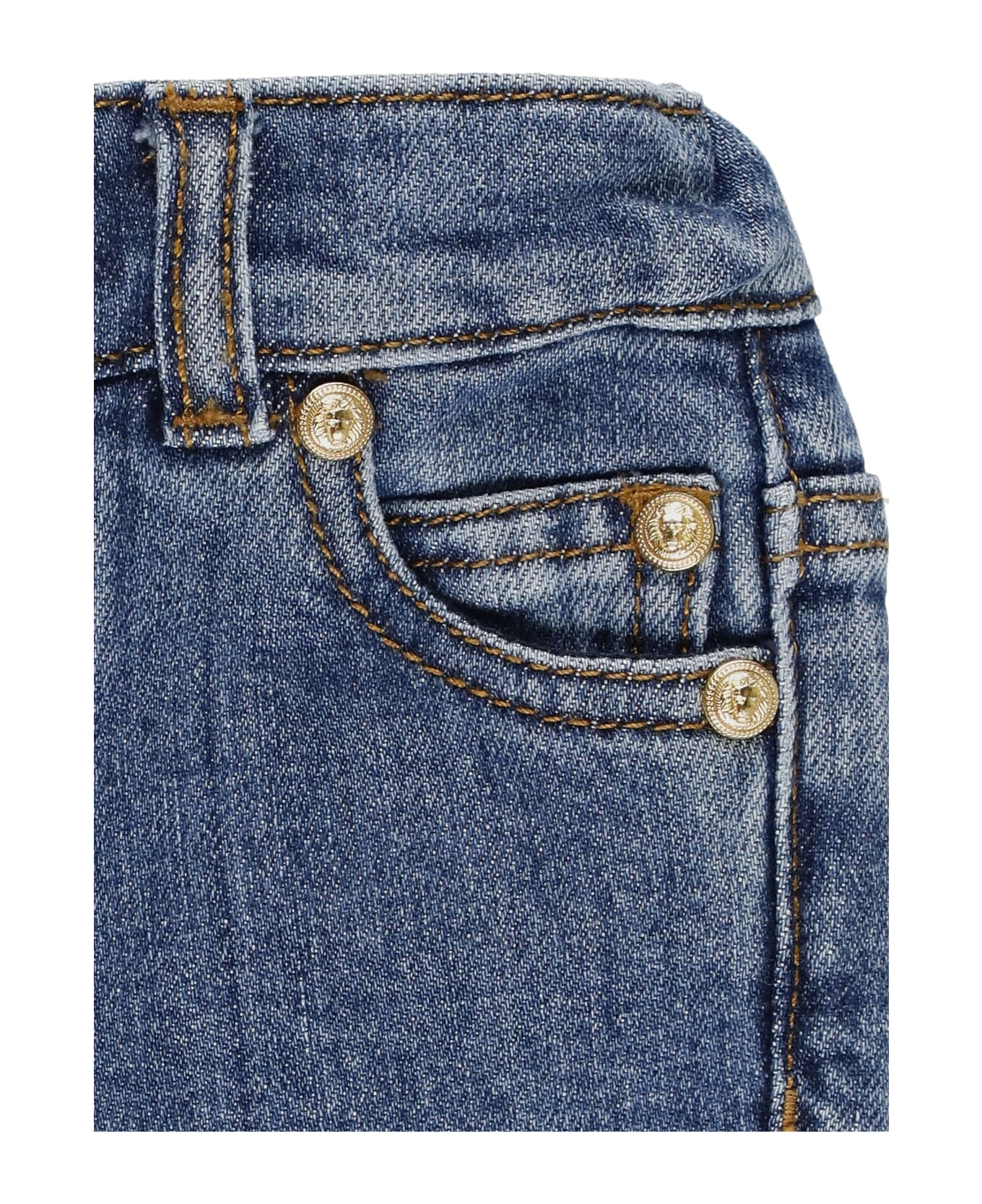Balmain Logoed Jeans - Blue