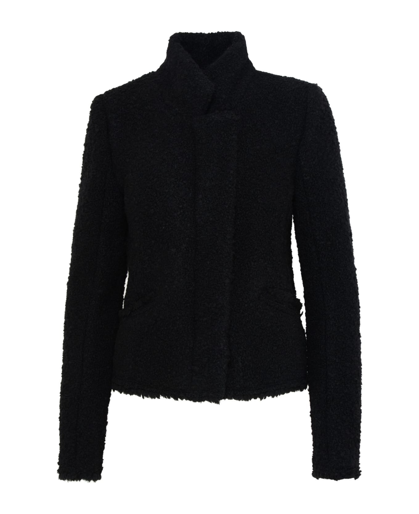 Isabel Marant 'graziae' Black Wool Blend Jacket - Black