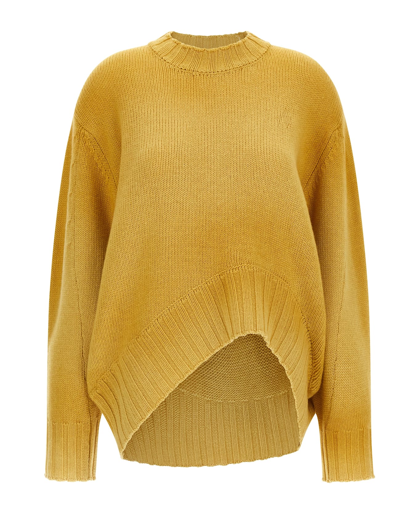 The Attico Logo Embroidery Sweater - Yellow