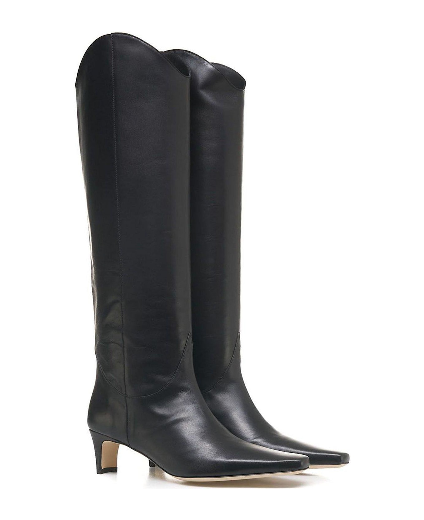 STAUD Western Wally Knee-high Boots - Black