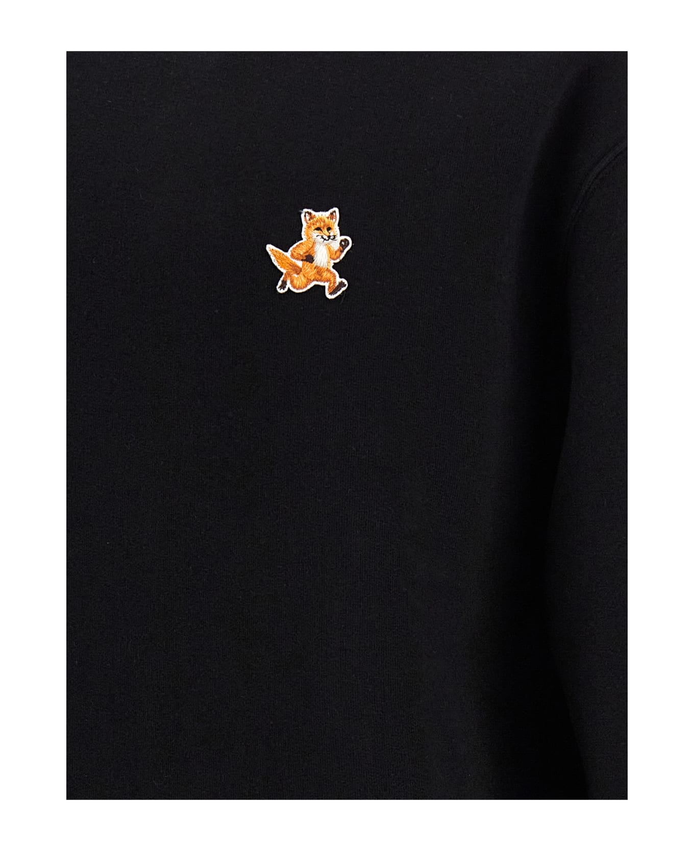Maison Kitsuné 'speedy Fox Patch' Sweatshirt - Black   フリース