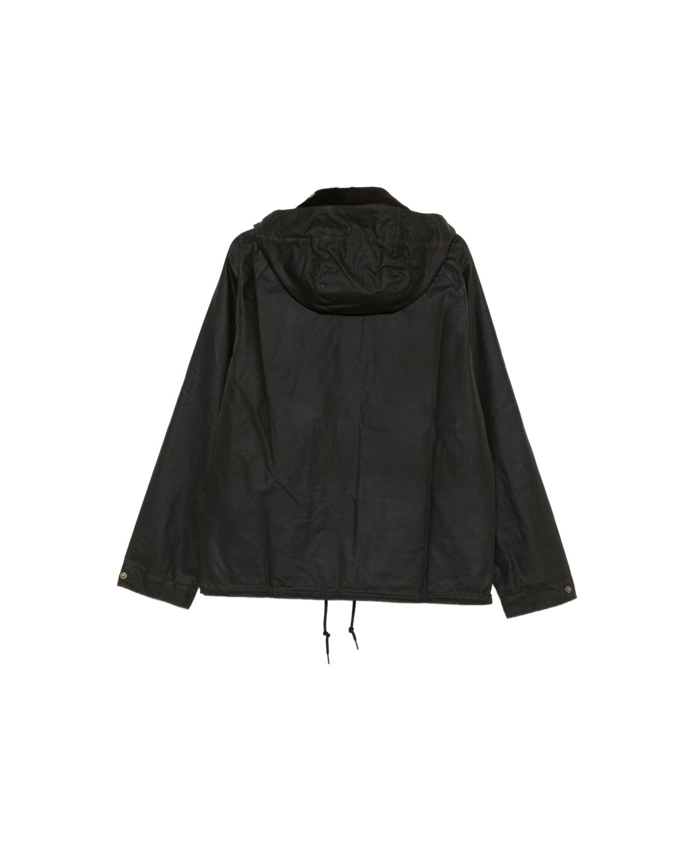 Barbour Hooded Jacket With Flap Pockets - Blue