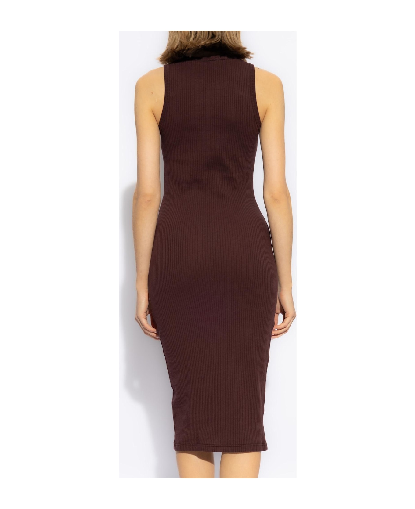 Alexander McQueen Ribbed Dress - RED
