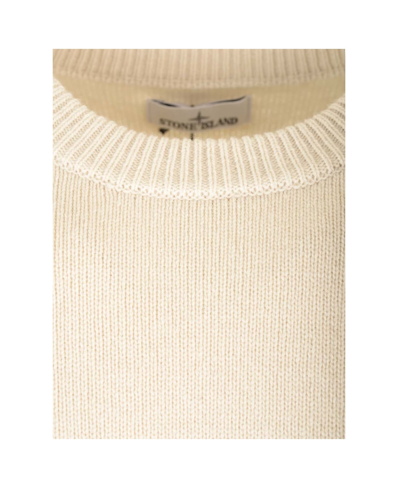 Stone Island Wool Sweater - Beige