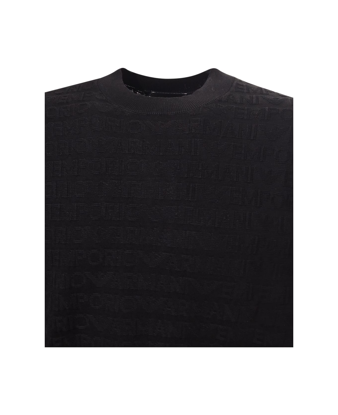 Emporio Armani Sweater - Black ニットウェア