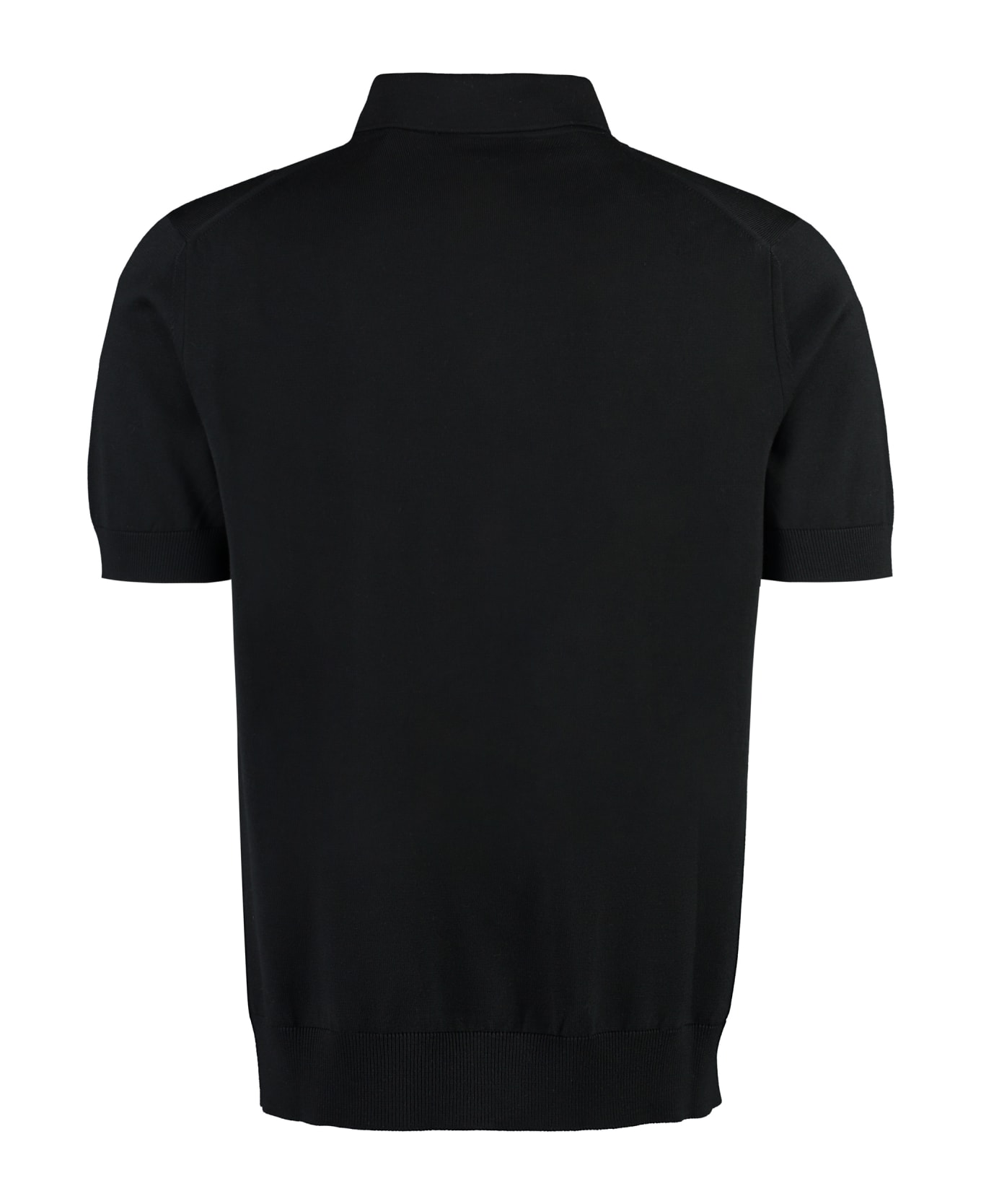 Dolce & Gabbana Wool Polo Shirt - black