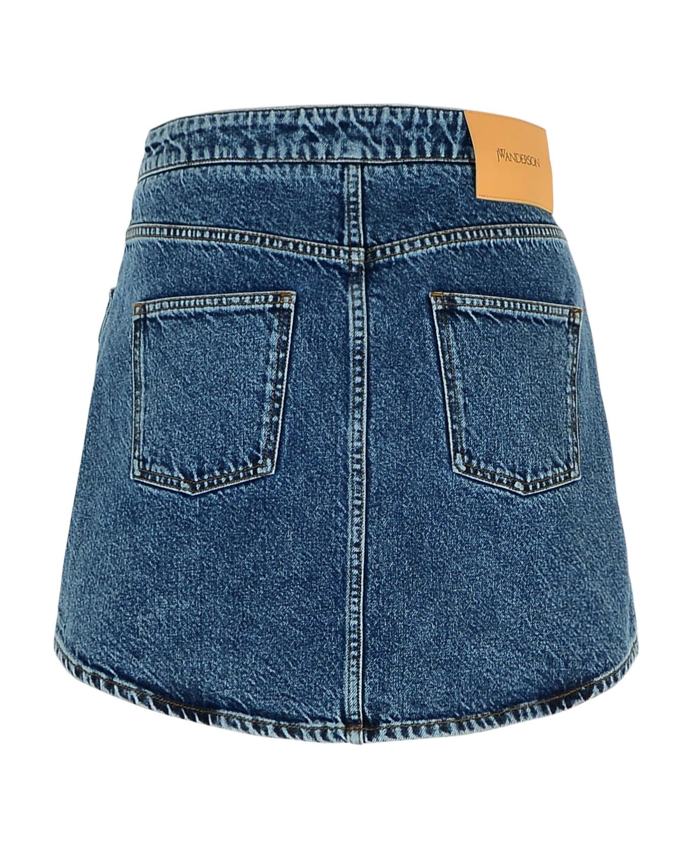 J.W. Anderson Blue Denim Miniskirt - Blue