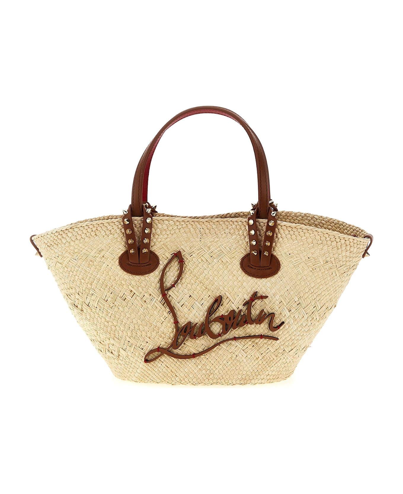 Christian Louboutin 'cabata' Mini Handbag - Beige