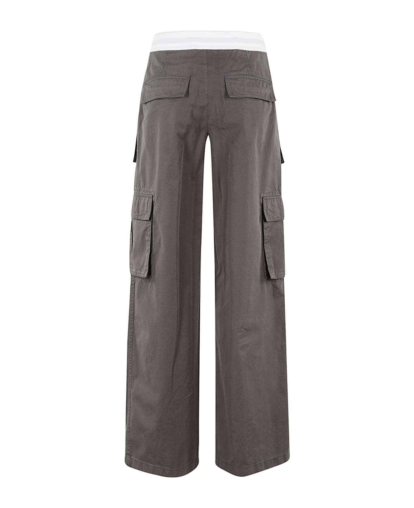 Alexander Wang Mid Rise Cargo Rave Pant With Logo Elastic - A