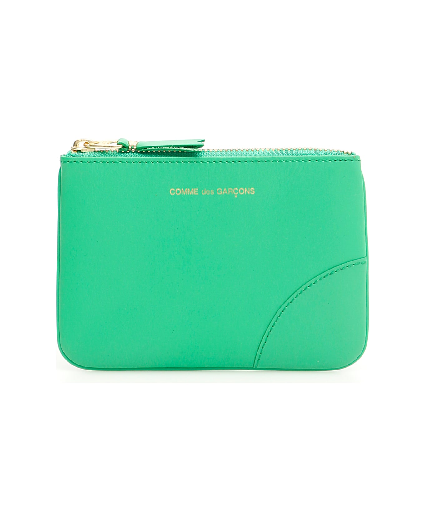 Comme des Garçons Wallet Color Block Pouch - GREEN