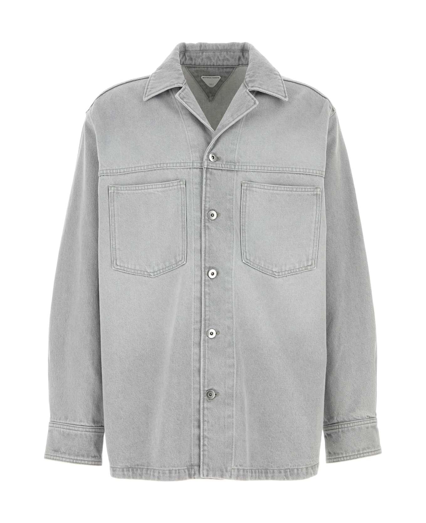 Bottega Veneta Grey Denim Shirt - Grey