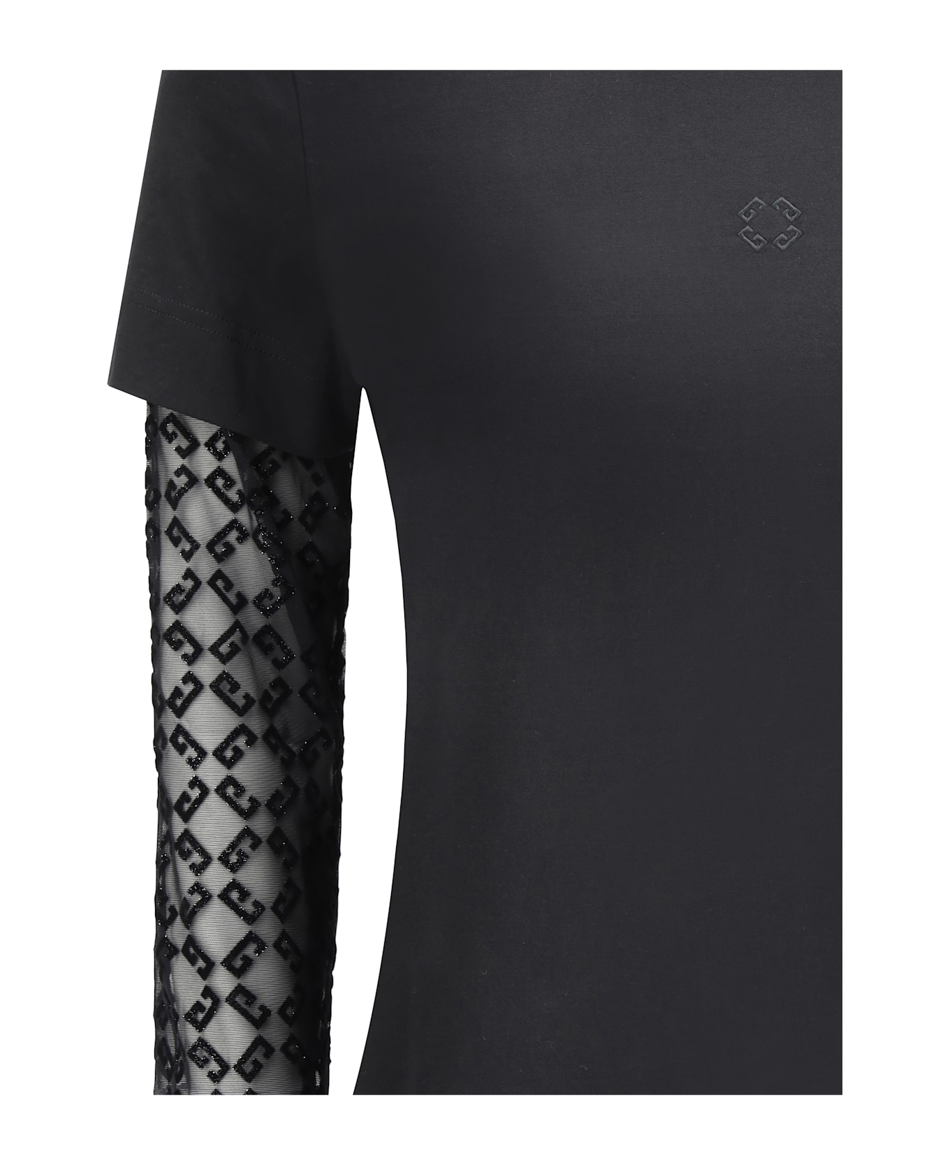 Givenchy Long Sleeve Jersey - Black/silvery