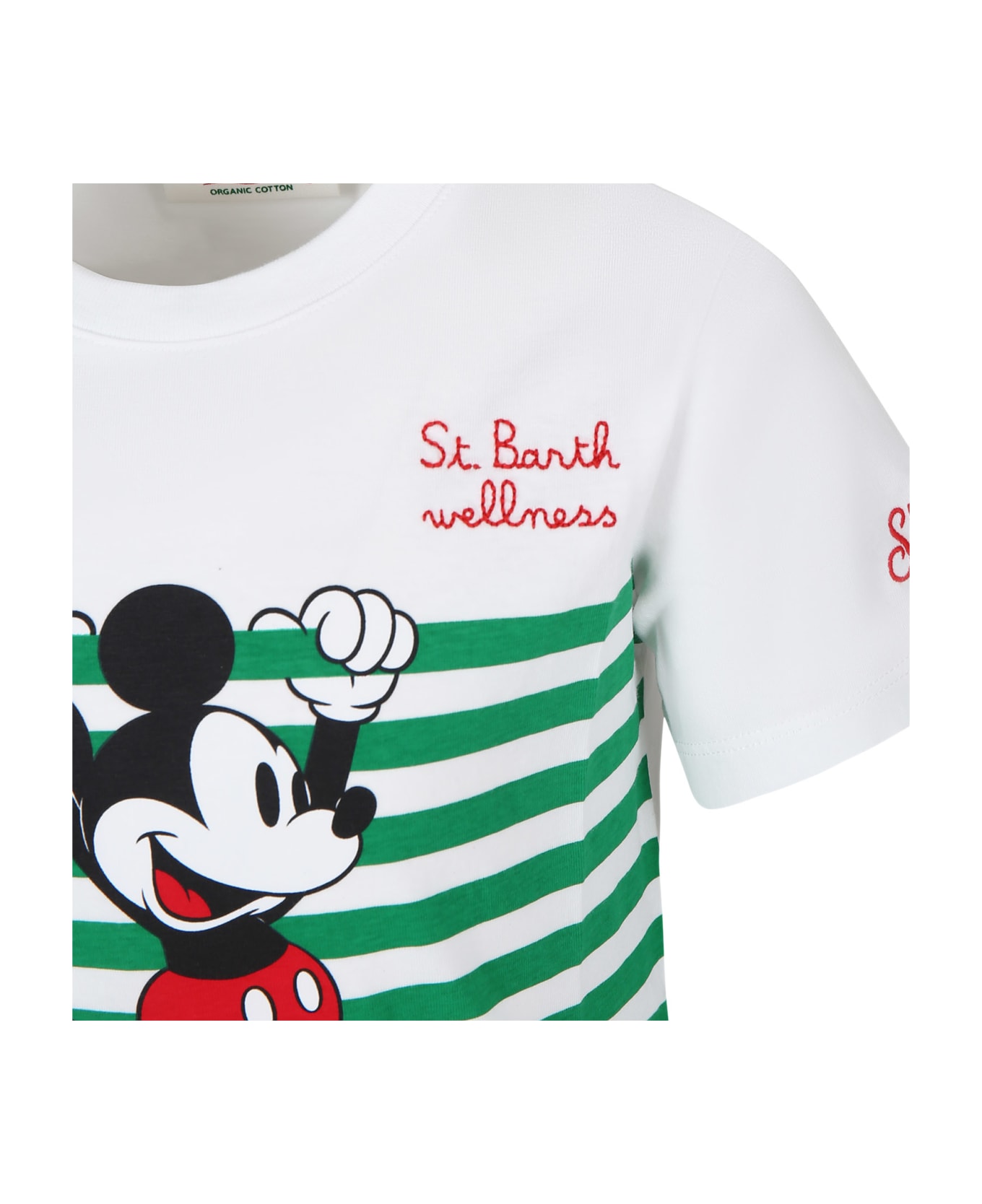 MC2 Saint Barth White T-shirt For Boy With Mickey Mouse - White