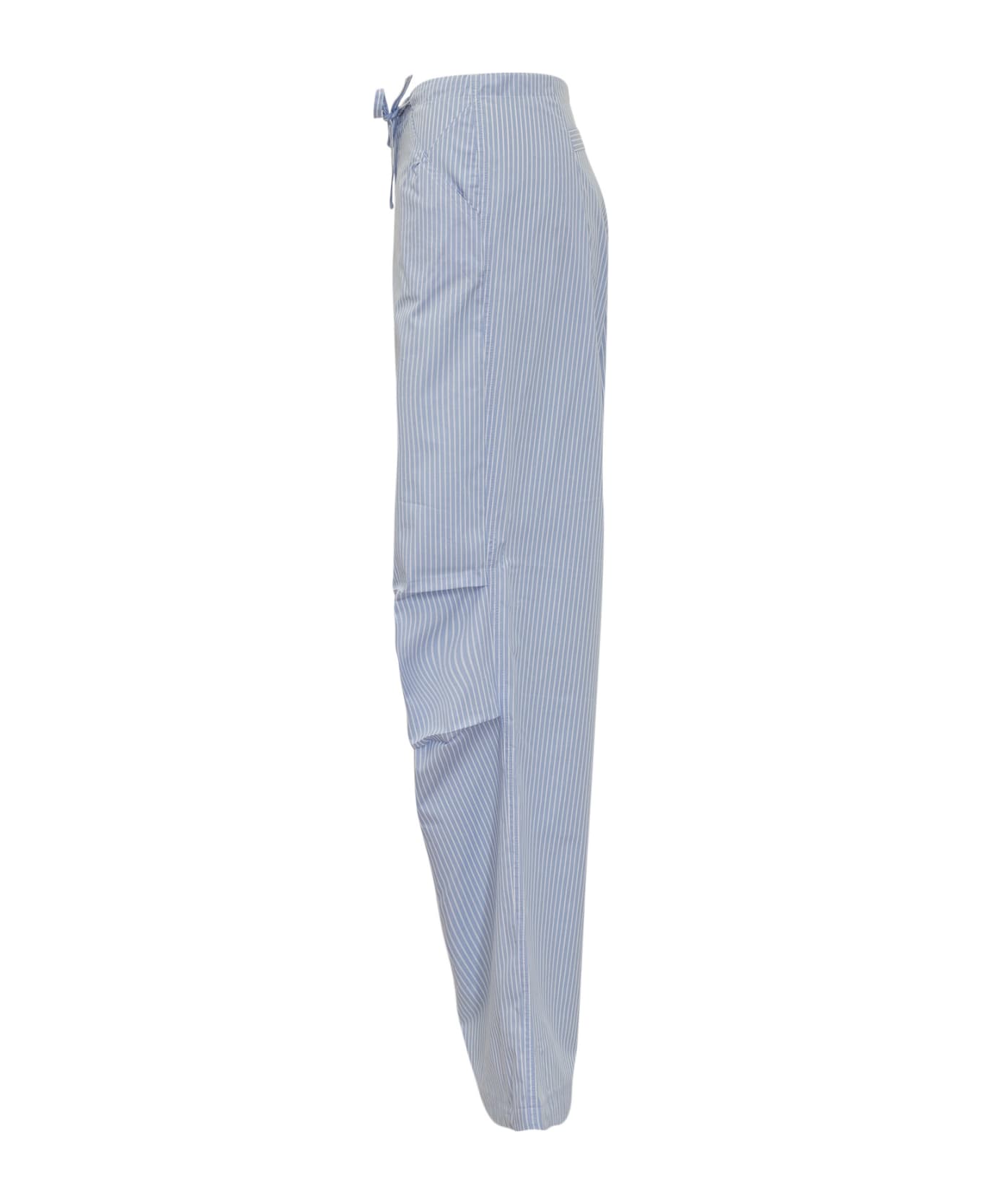 DARKPARK Daisy Milit Trousers - LIGHT BLUE/WHITE
