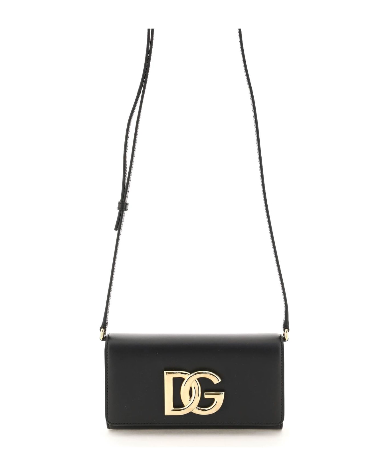 Dolce & Gabbana 3.5 Leather Clutch - Black