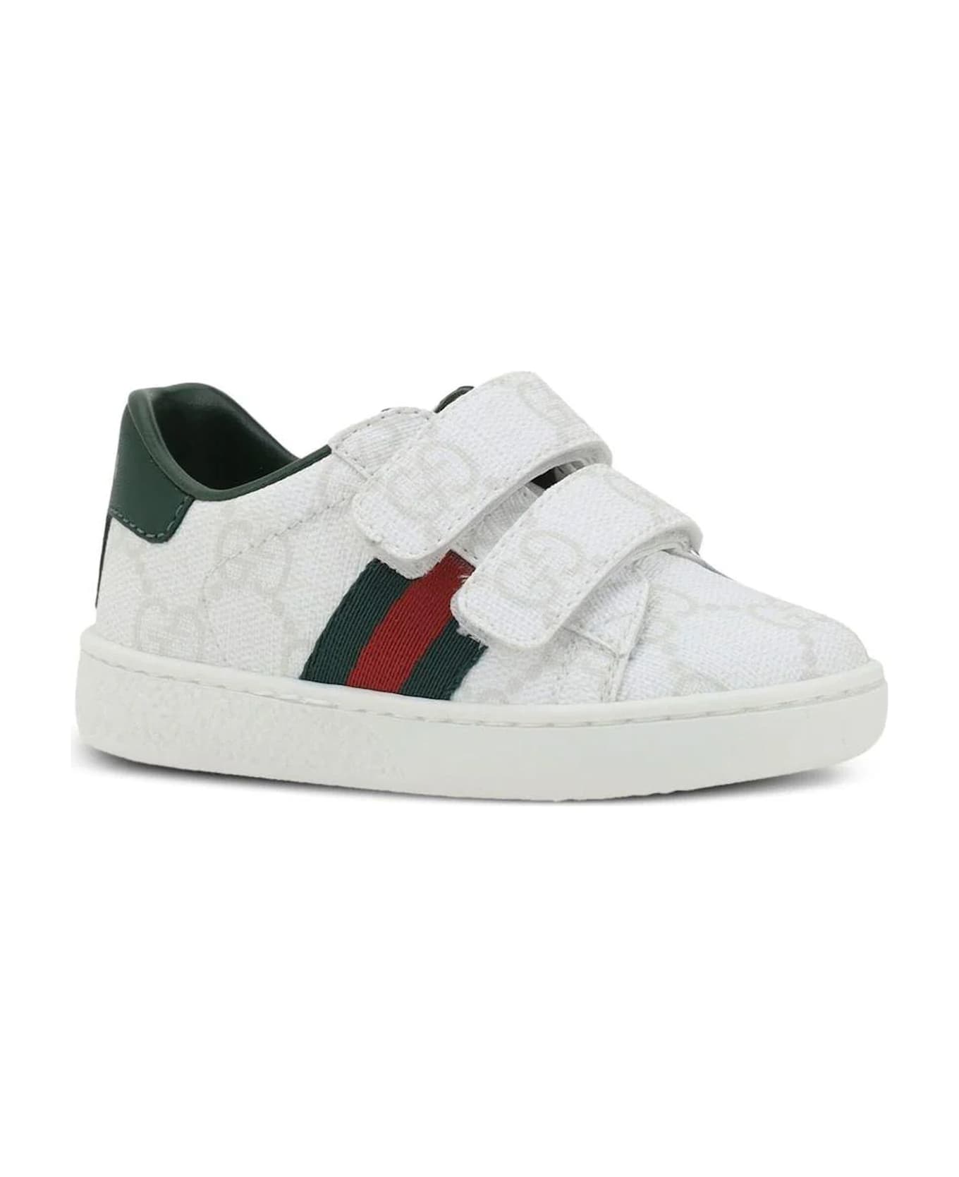 Gucci Kids Sneakers White - White