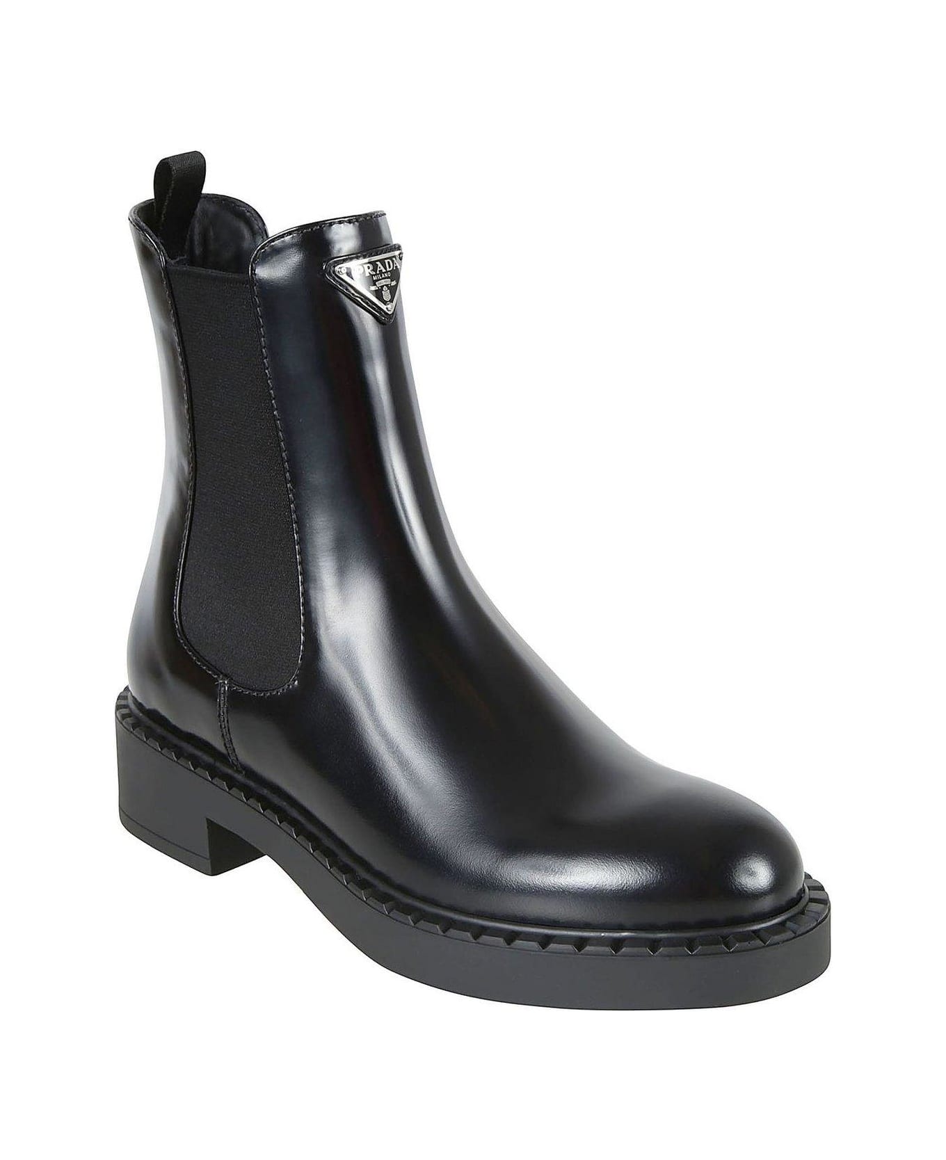 Prada Panelled Chelsea Boots - Nero
