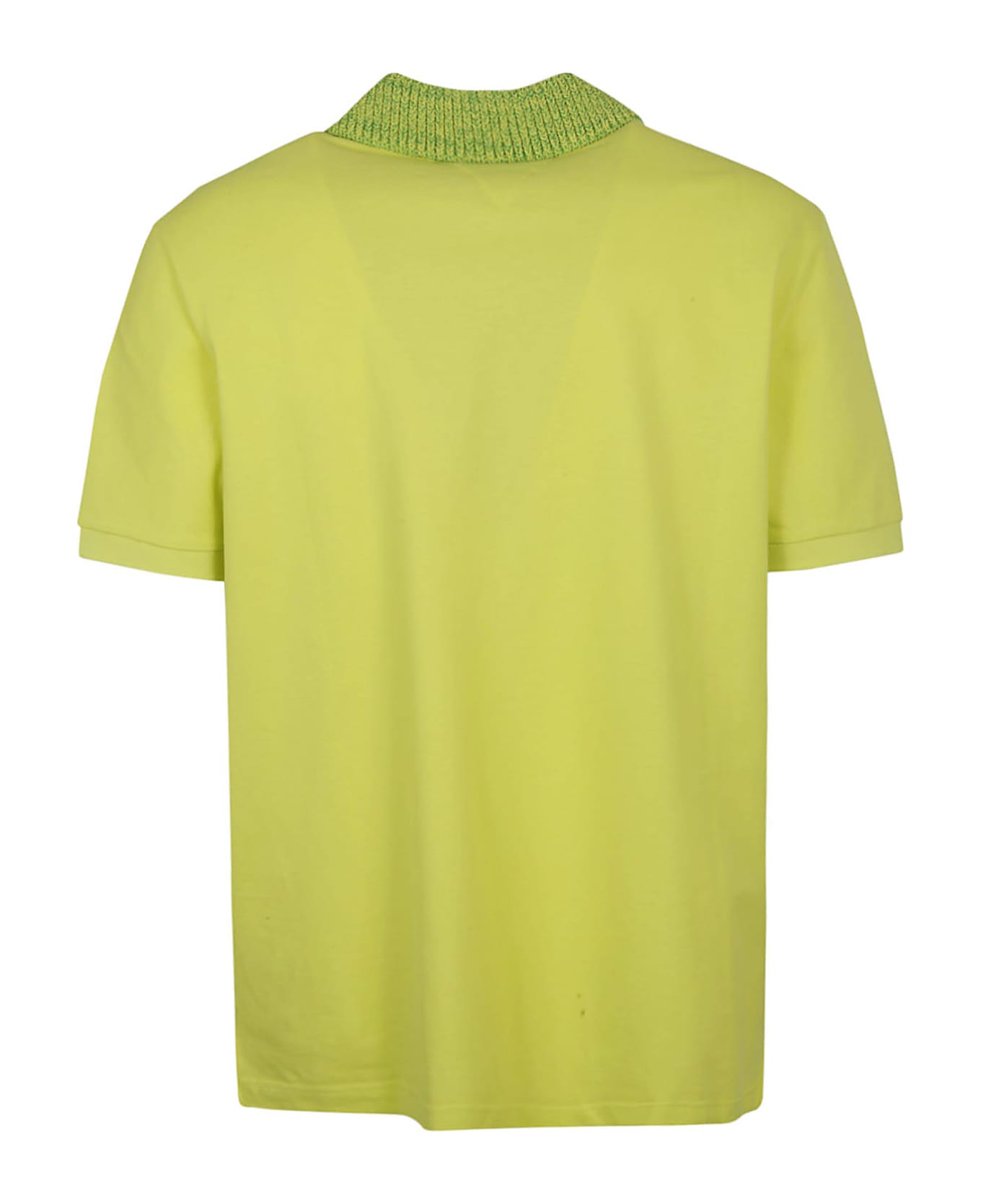 Bottega Veneta Piquet Knit Collar Polo Shirt - Kiwi