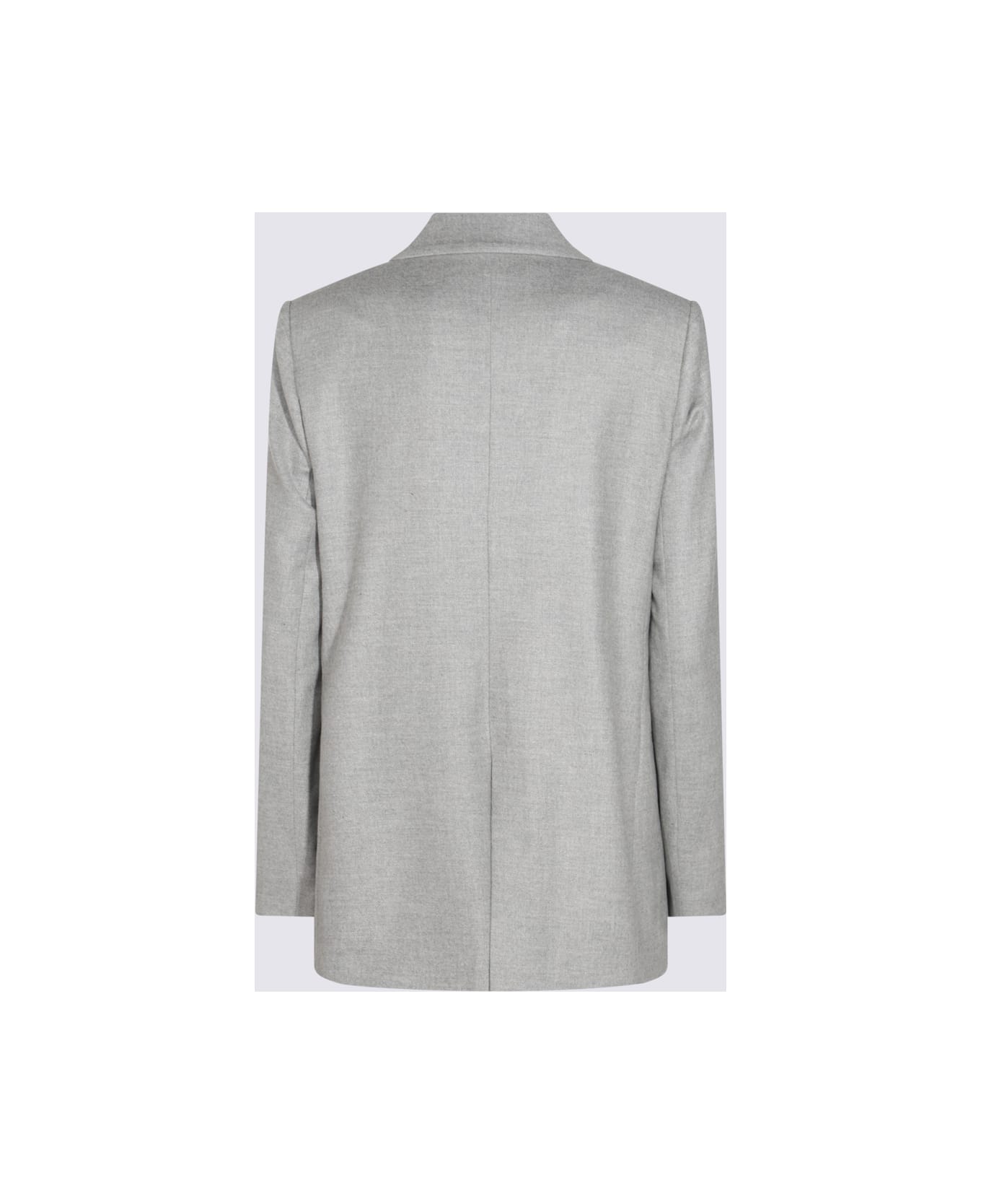 Antonelli Grey Virgin Wool Blend Blazer - Grey