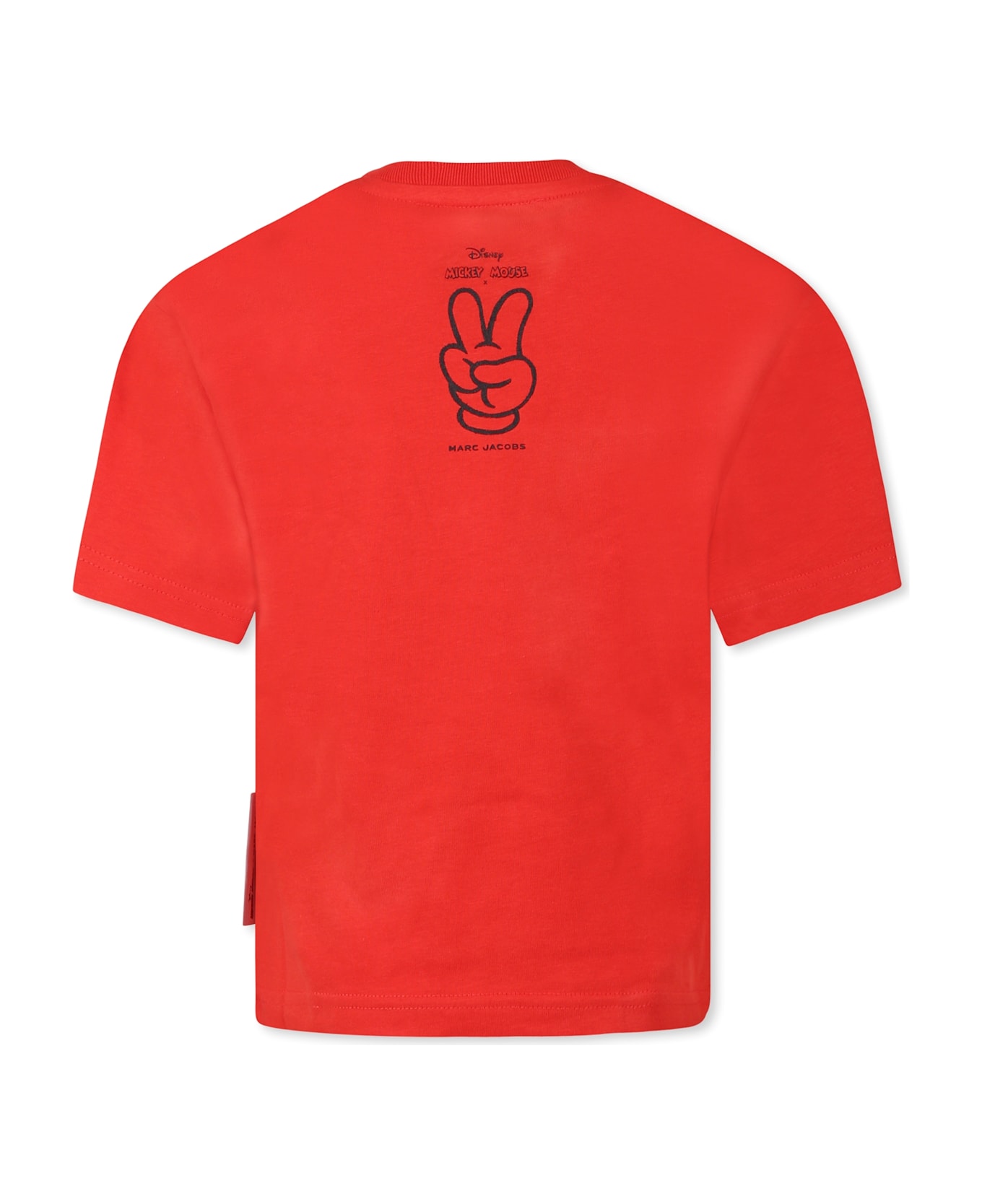 Little Marc Jacobs Red T-shirt For Boy With Mickey Mouse - Red