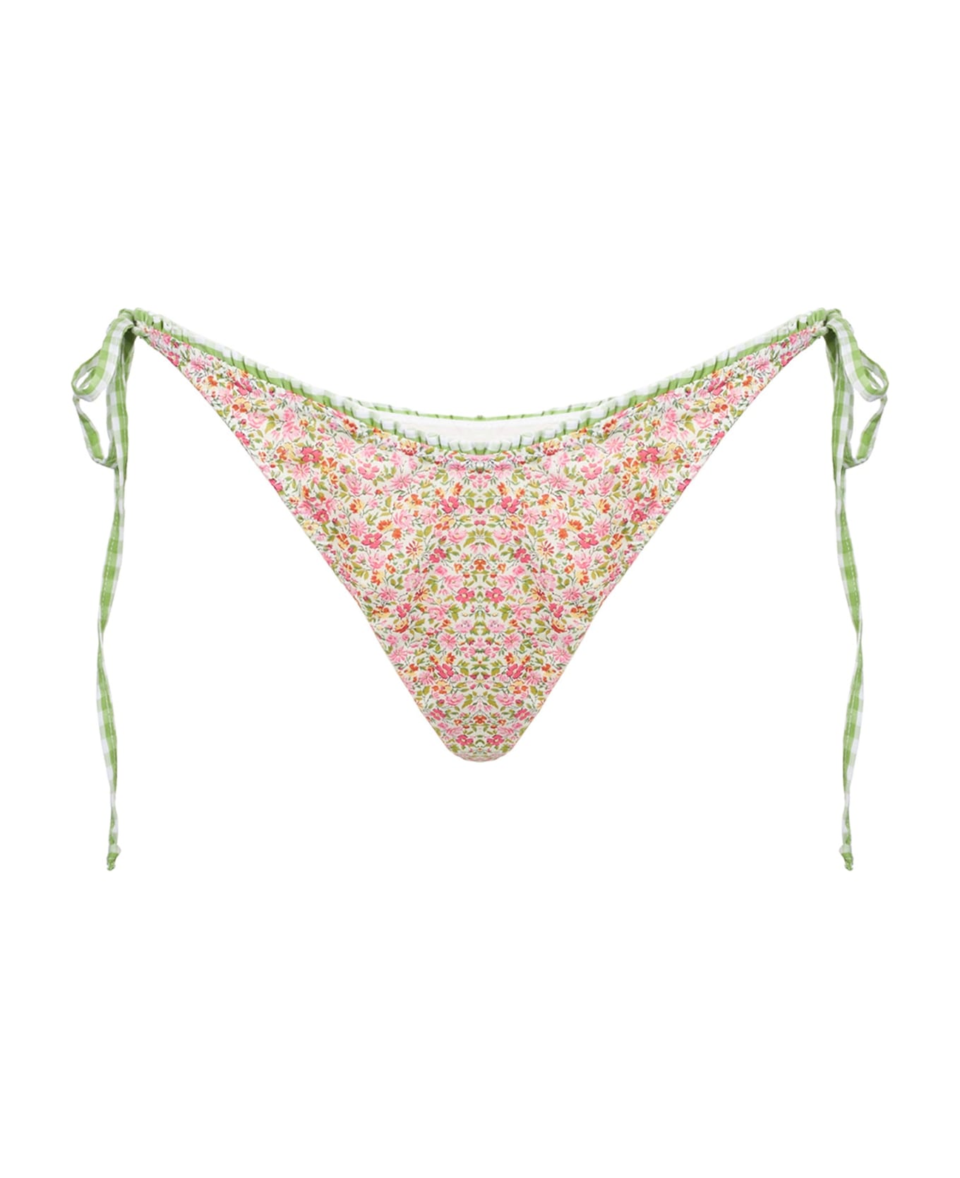 MC2 Saint Barth Woman Swim Briefs With Liberty Print | Made With Liberty Fabric - GREEN