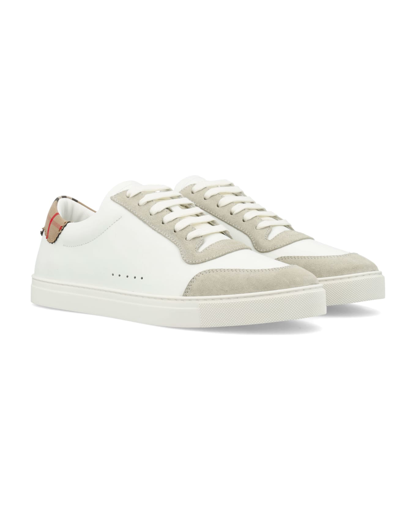 Burberry London Robin Sneakers - NEUTRAL WHITE