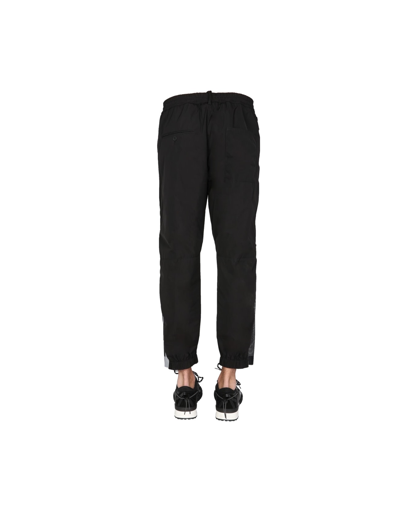 Dsquared2 Trousers With Logo Print - BLACK スウェットパンツ