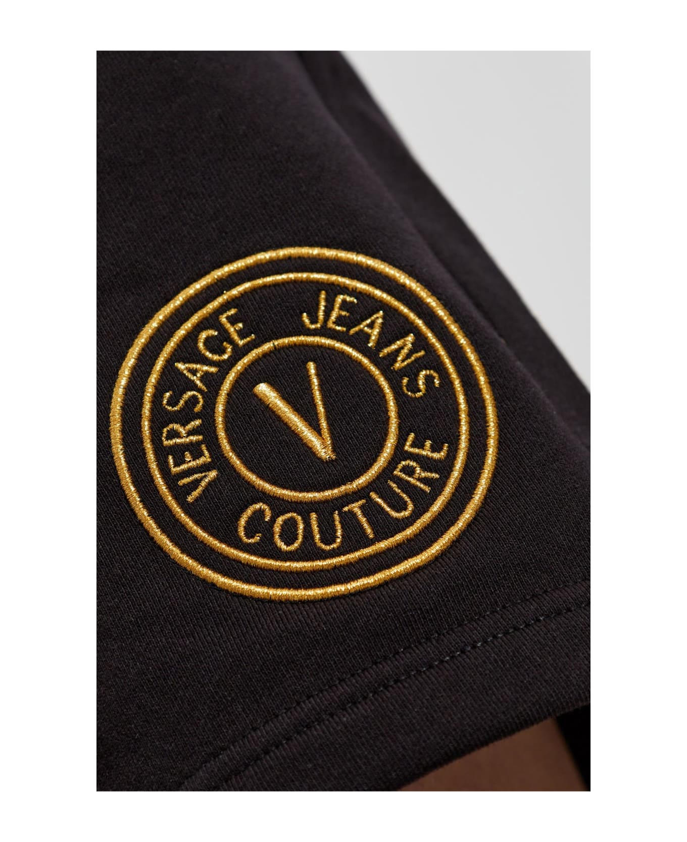 Versace Jeans Couture Sweatshirt With Printed Logo - BLACK
