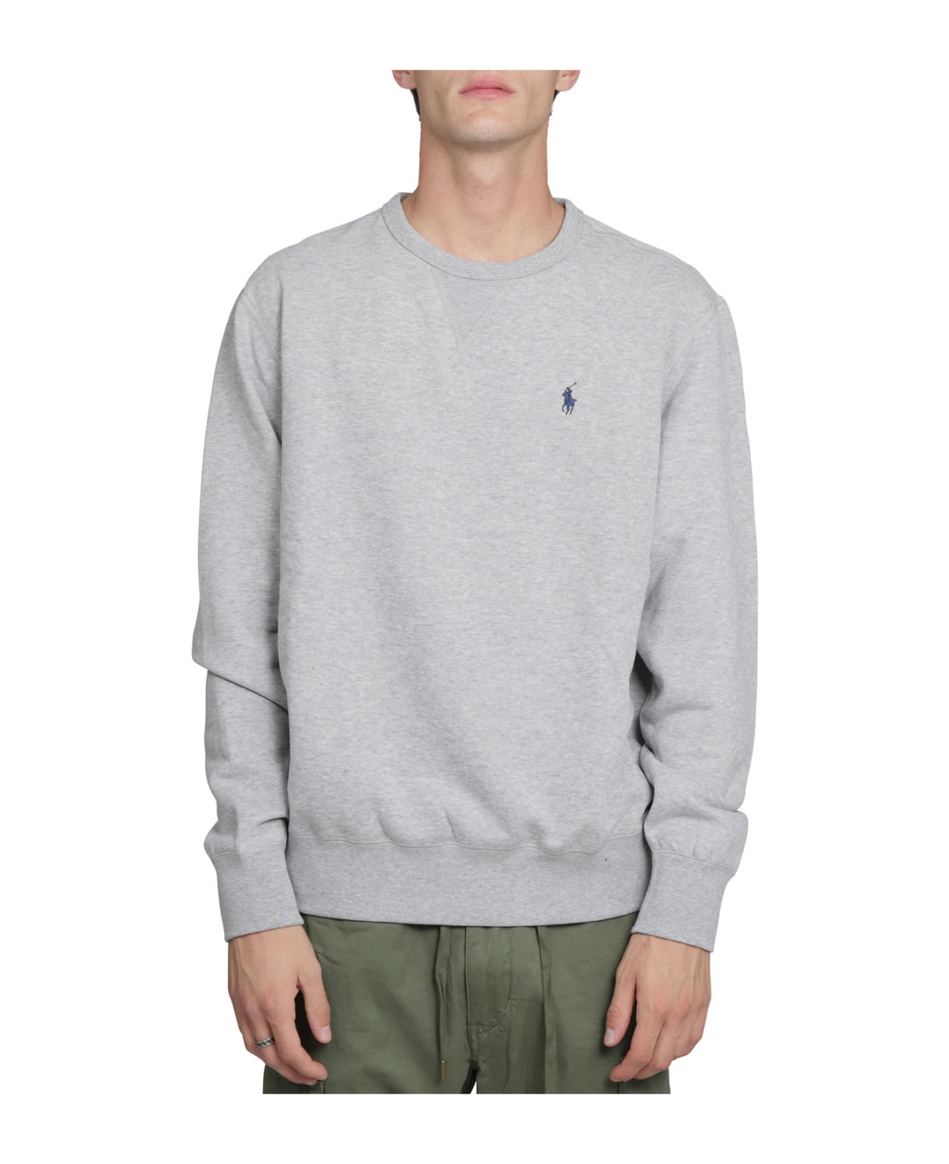 Ralph Lauren Grey Crewneck Sweater - GREY