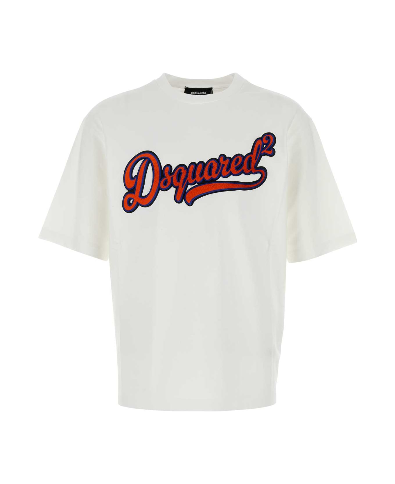 Dsquared2 White Cotton T-shirt - White