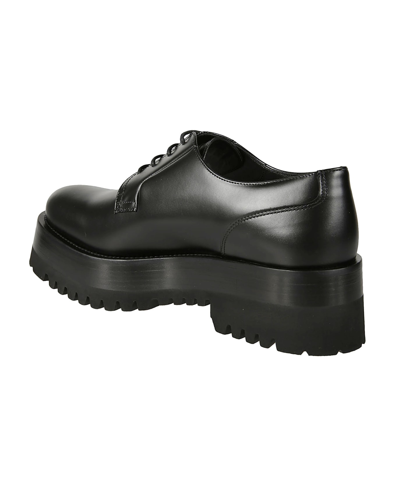 Valentino Garavani High Platform Derby Shoes - Black