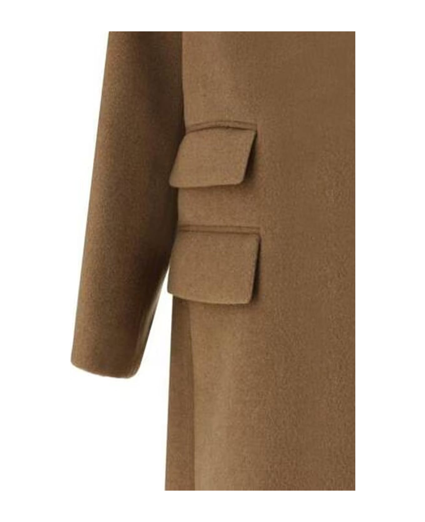 Saint Laurent Manteau Oversize Coat - Brown
