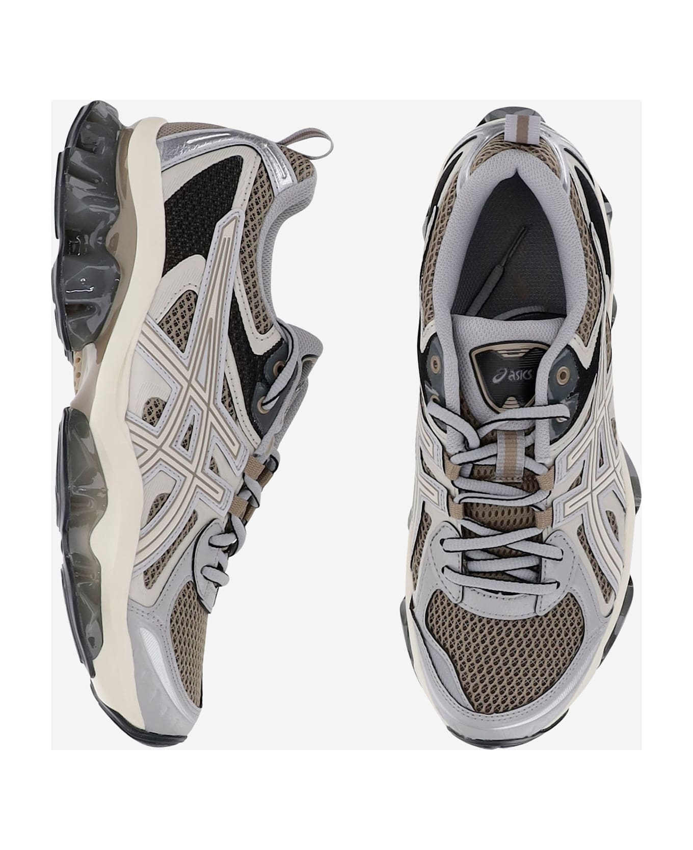 Asics Multicolor Mesh And Rubber Gel Quantum Kinetic Sneakers - PEPPERCEMENTGREY