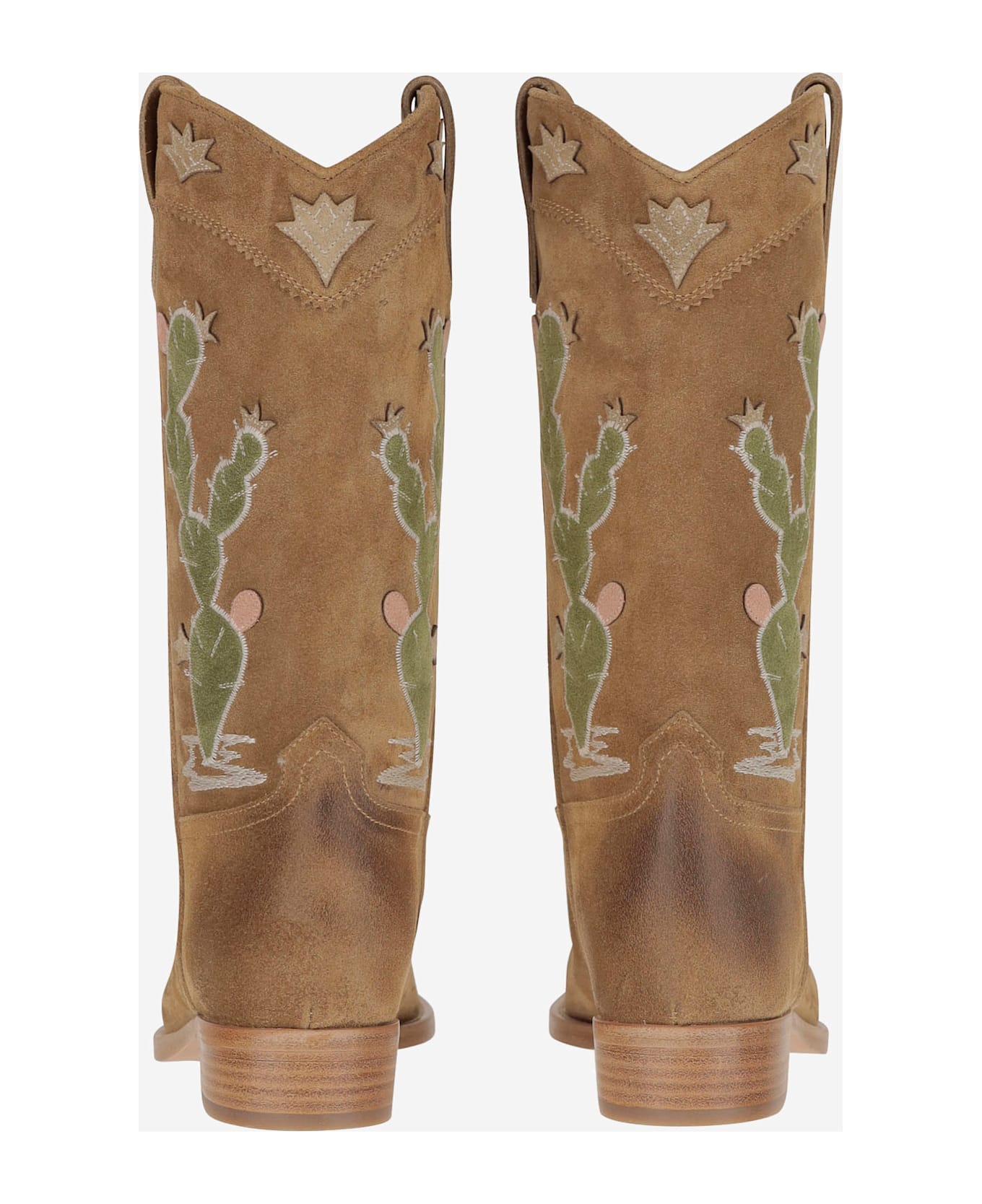 Sartore Western Suede Boot - Red