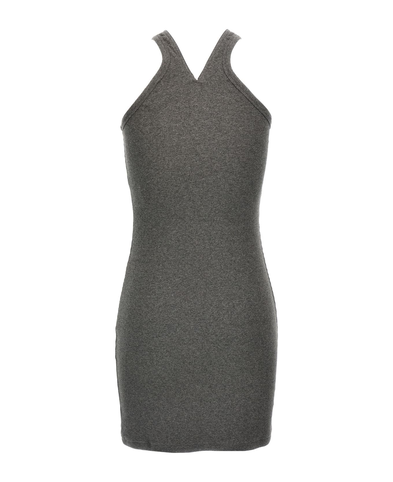 Courrèges 
criss Cross 90
s Mini
 Dress - Gray