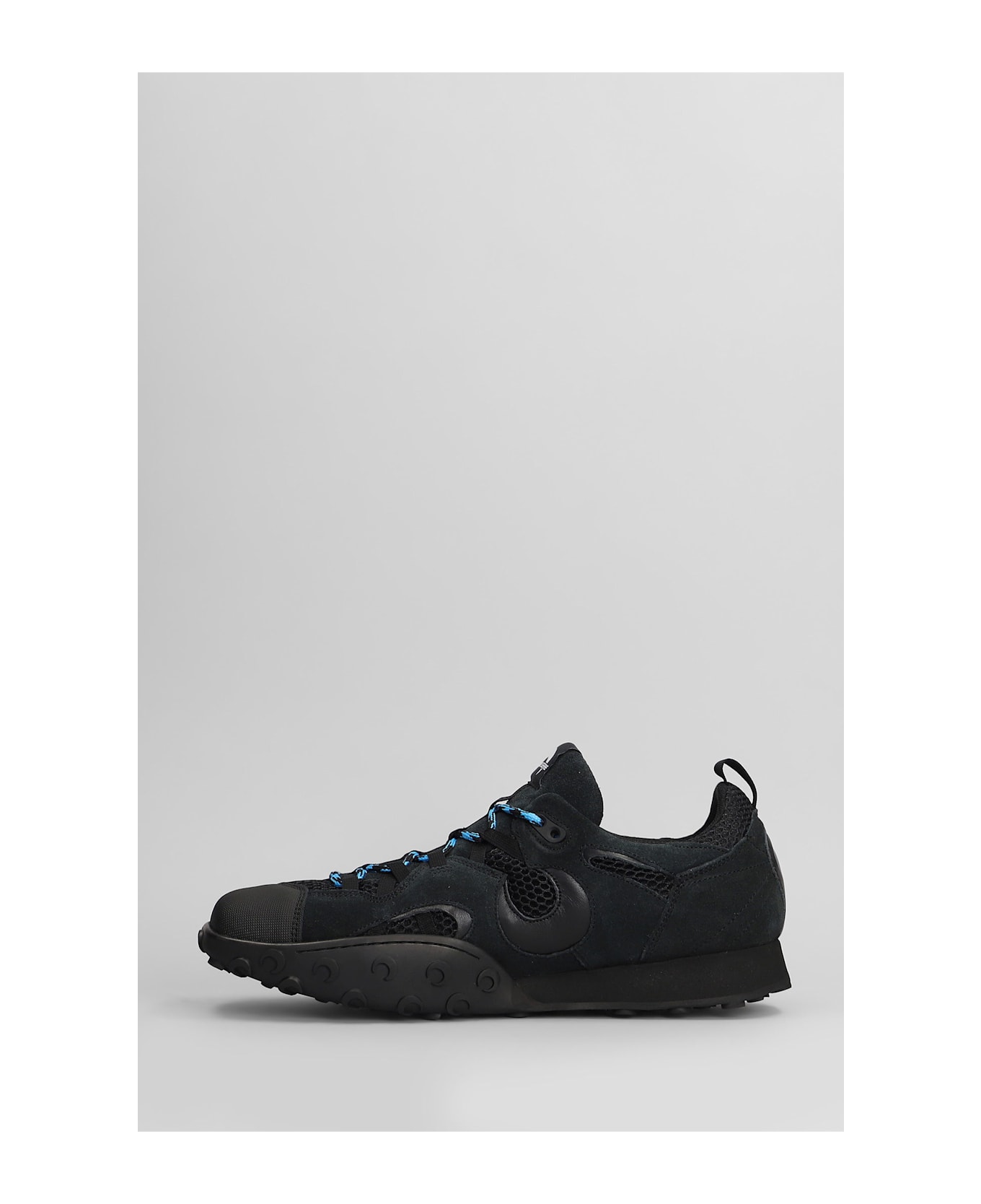 Marine Serre Ms Rise Tkyo Sneakers In Black Suede - black