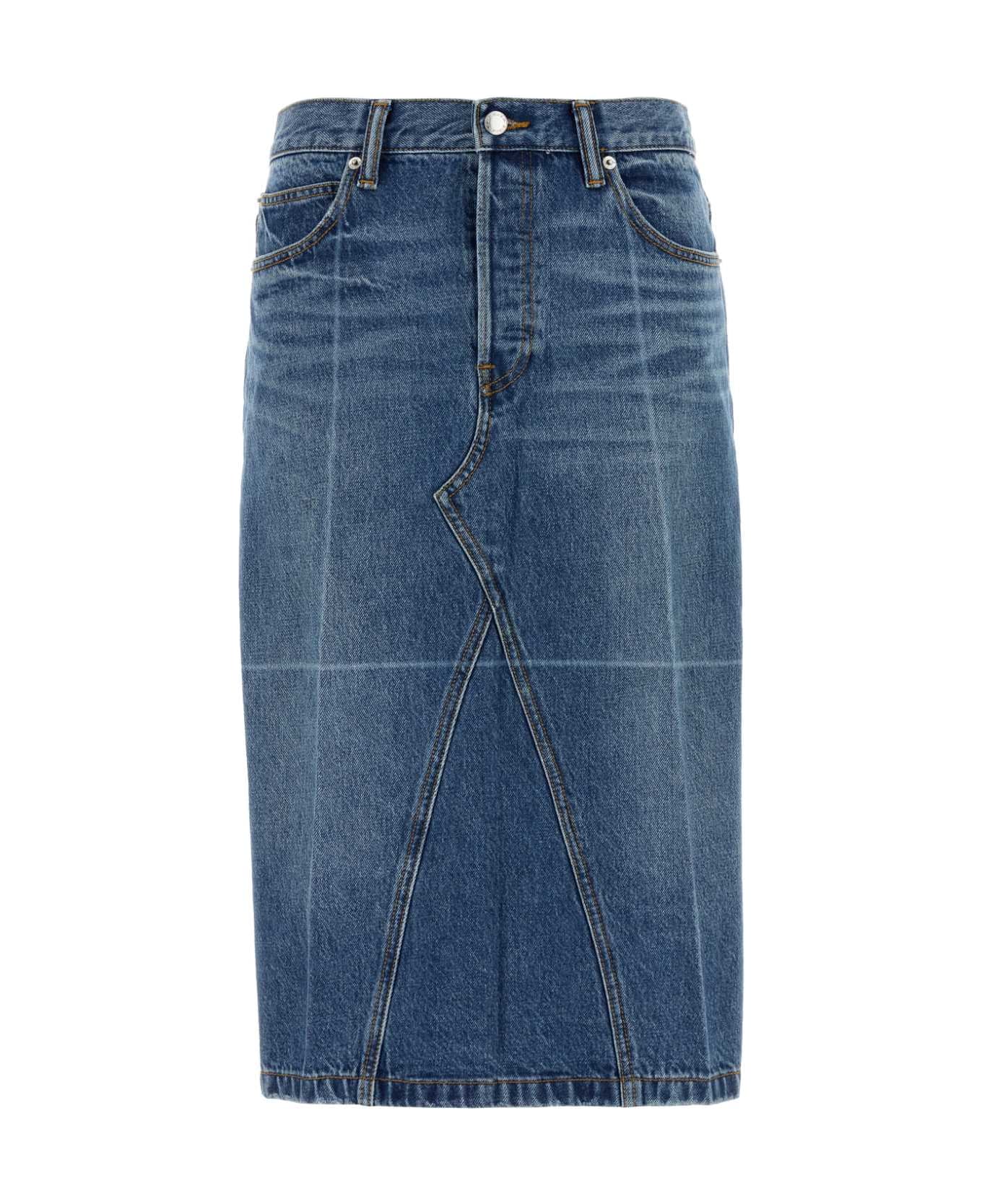 Alexander Wang Denim Skirt - VINTAGEMARBLEDBLUE