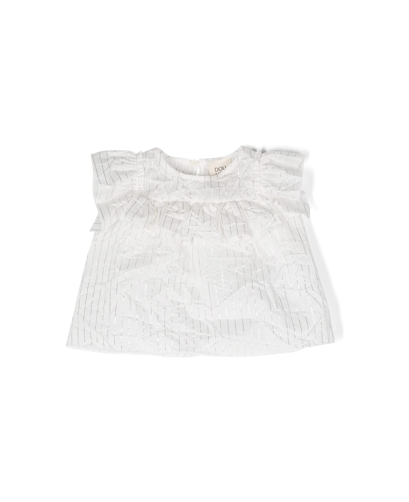 Douuod Top A Righe - Cream トップス