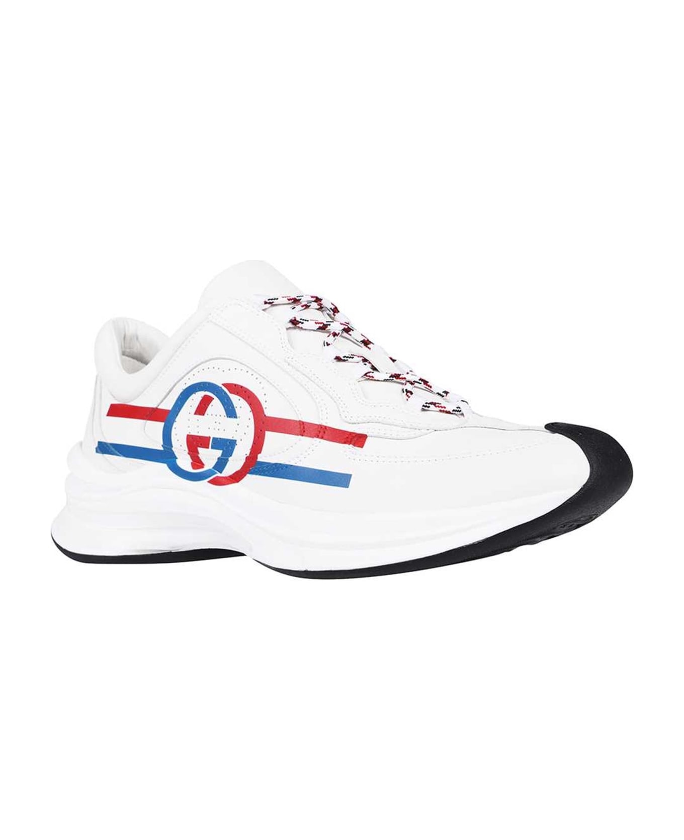 Gucci Run Leather Sneakers - White スニーカー