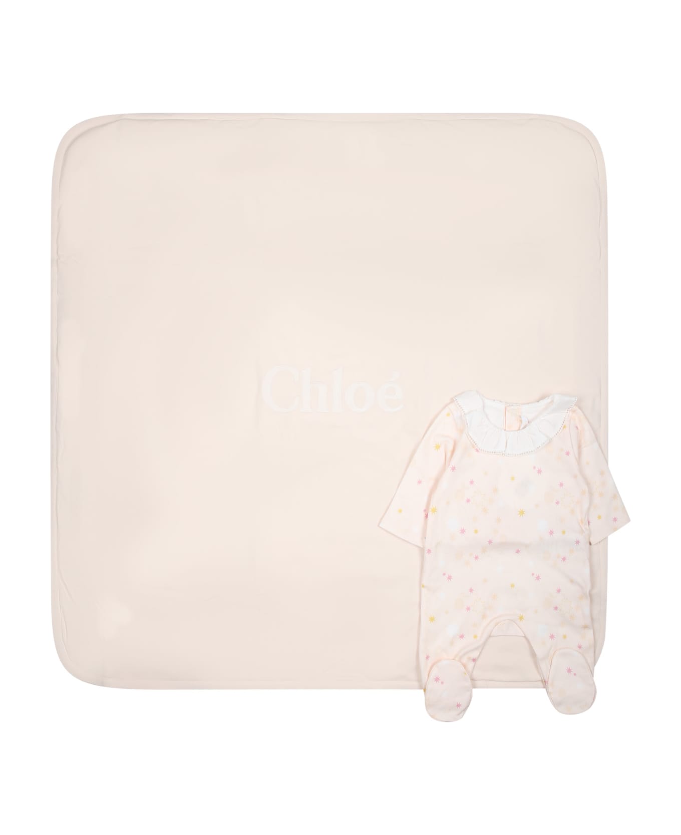 Chloé Pink Set For Baby Girl - Pink