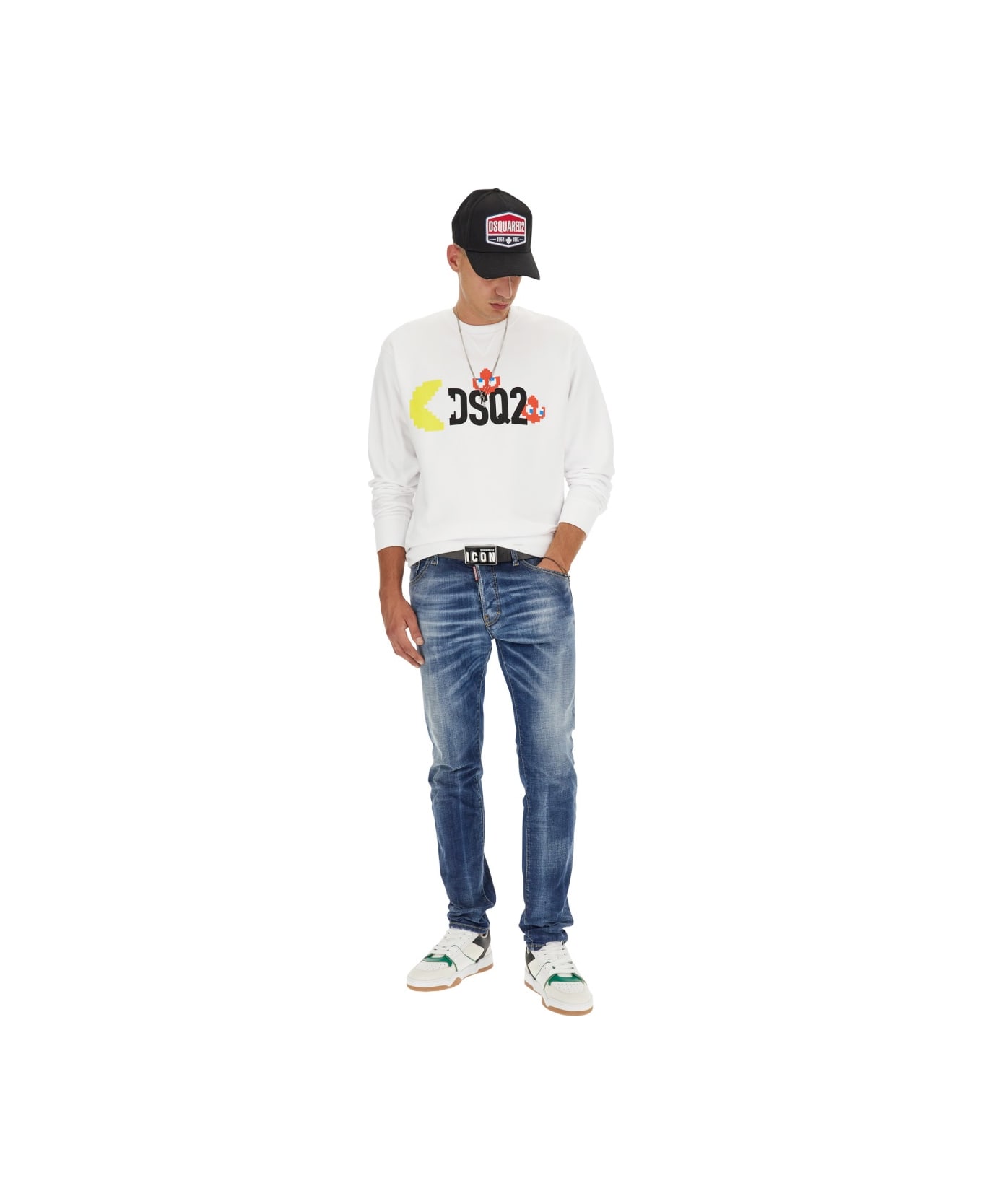 Dsquared2 Dsquared X Pac-man Sweatshirt - WHITE