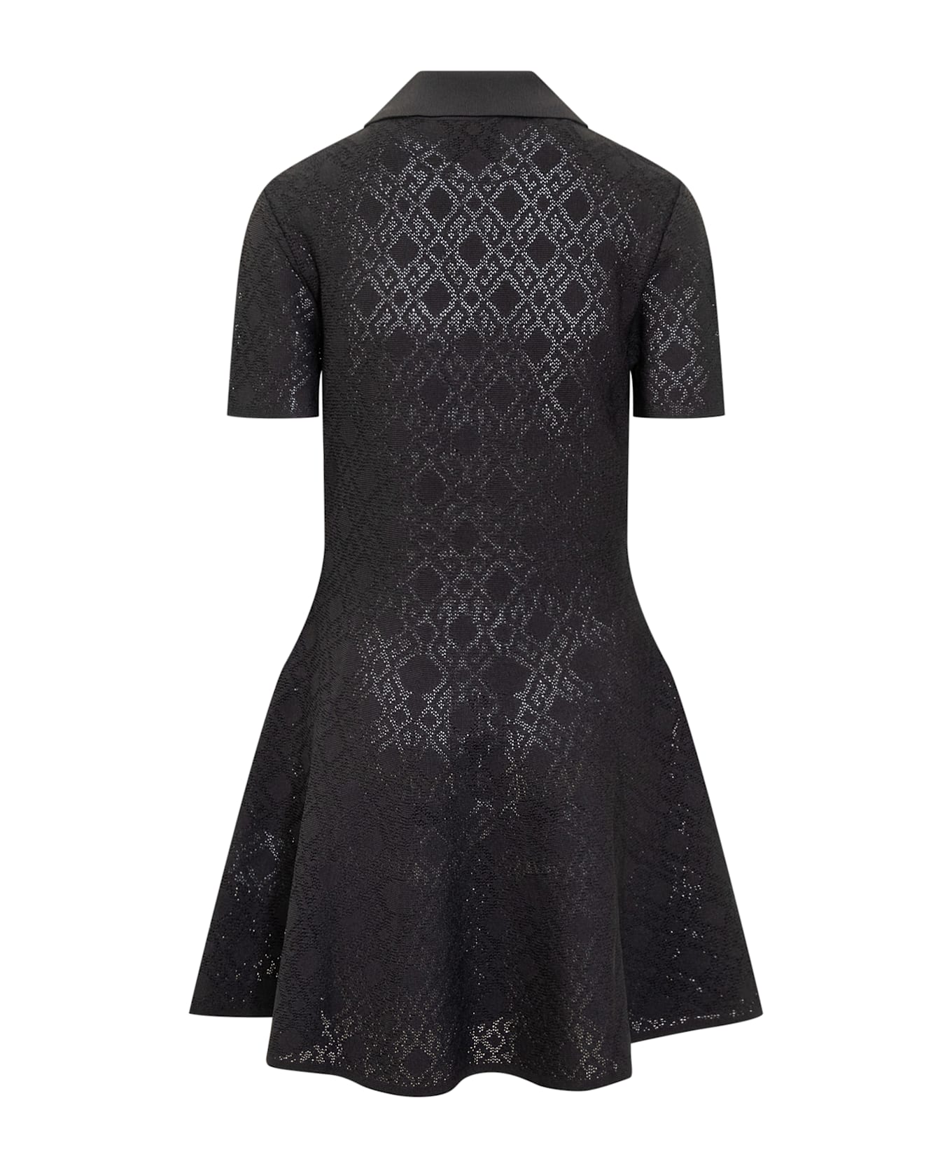 Givenchy Polo Dress In Monogram 72 Jacquard - BLACK