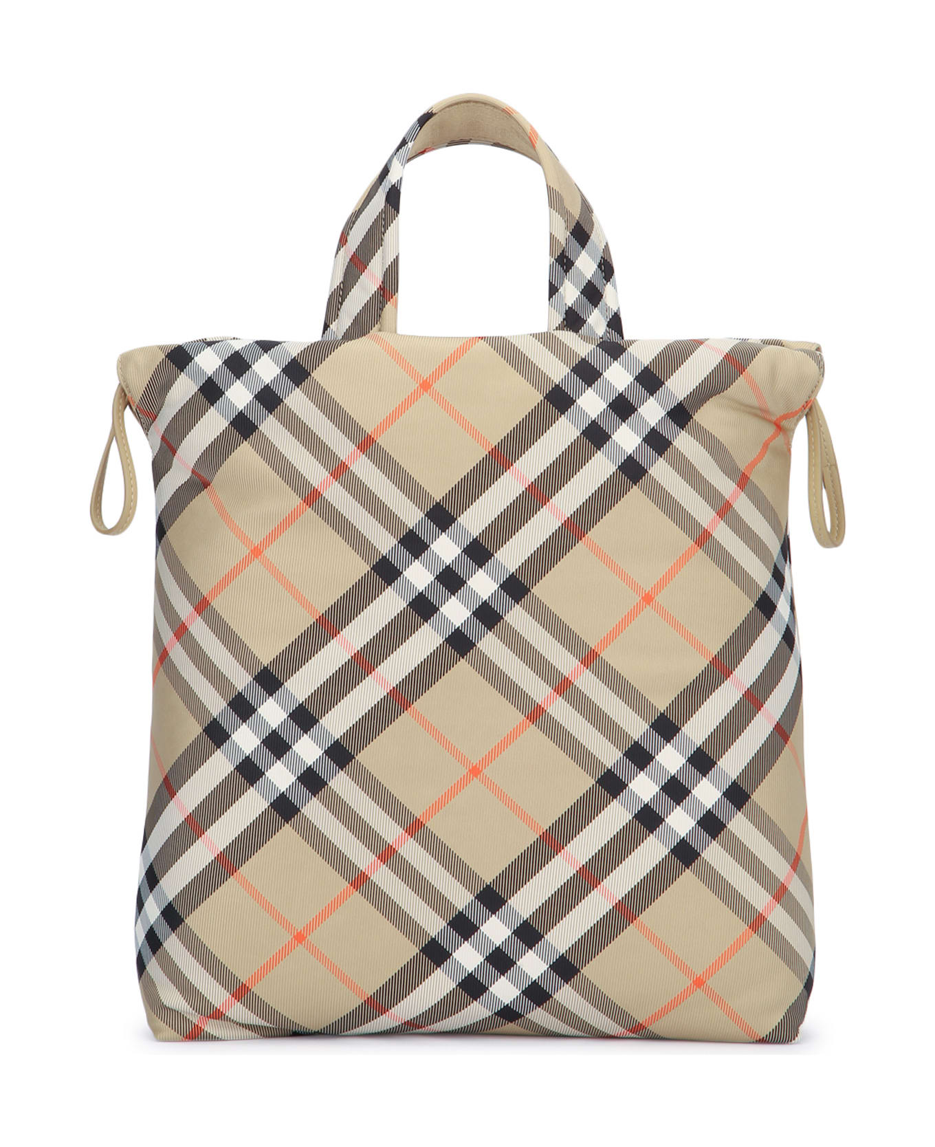 Burberry Sm Drwstrng Chk Tote - SANDIPCHECK