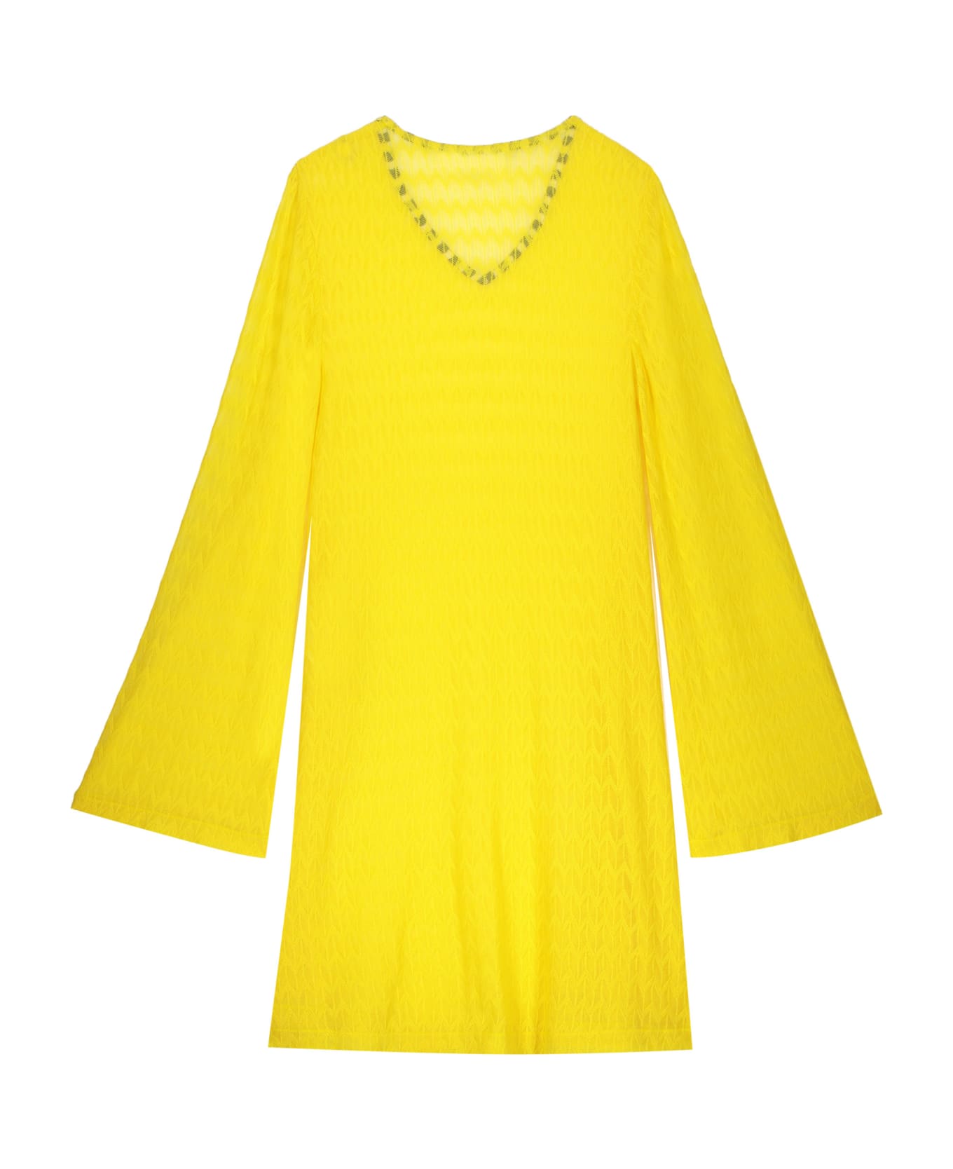 M Missoni Cotton Mini-dress - Yellow