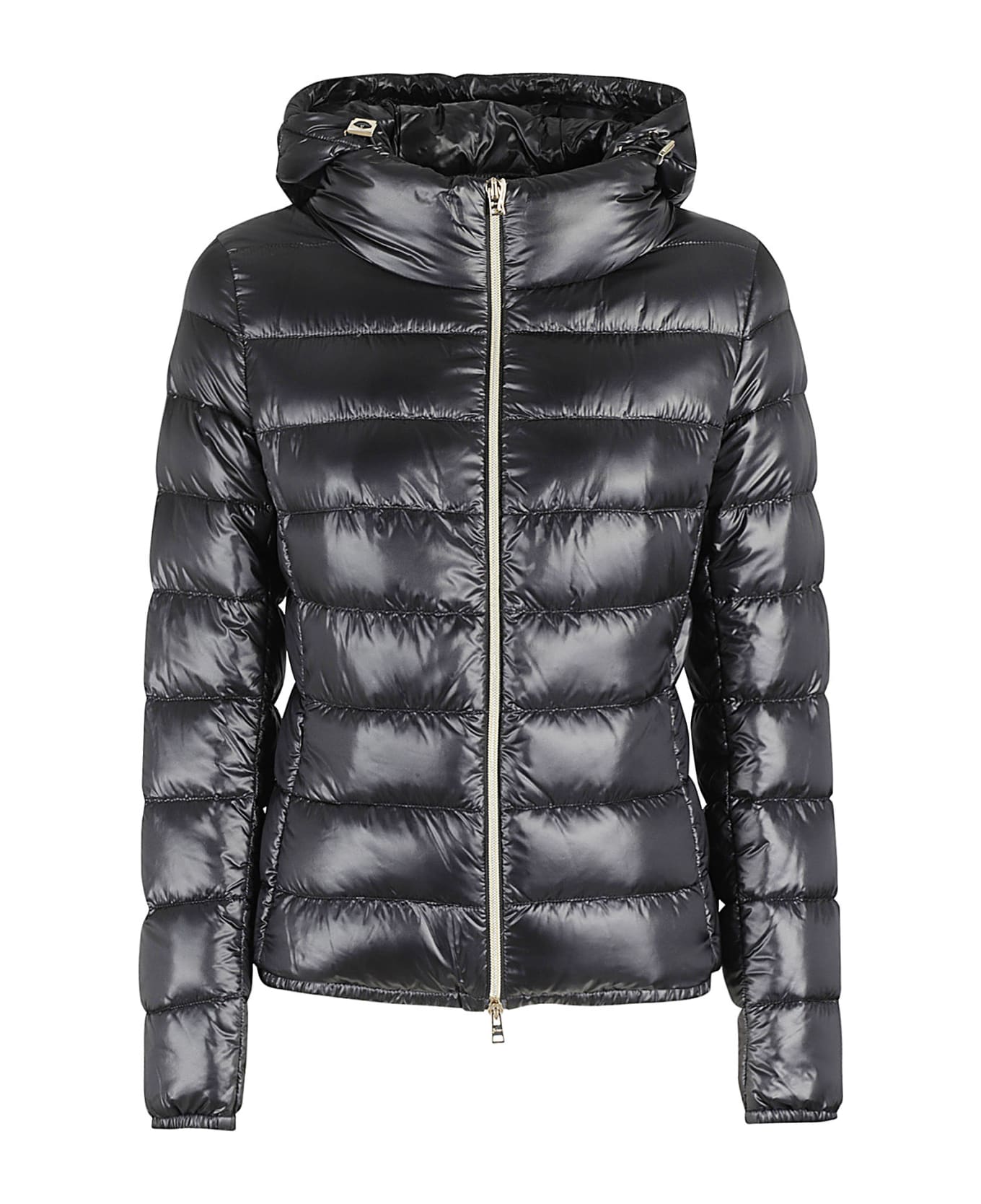 Herno Giada Hooded Quilted Down Jacket - Nero