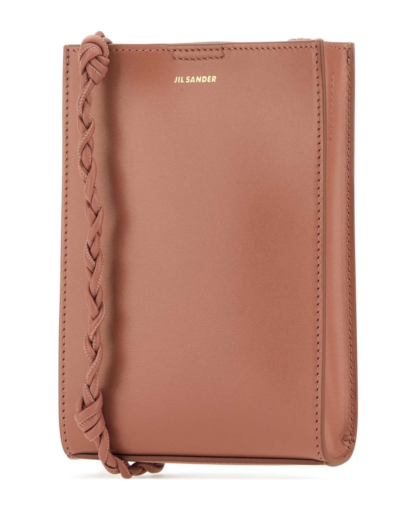 Jil Sander Dark Pink Leather Small Tangle Shoulder Bag - 904