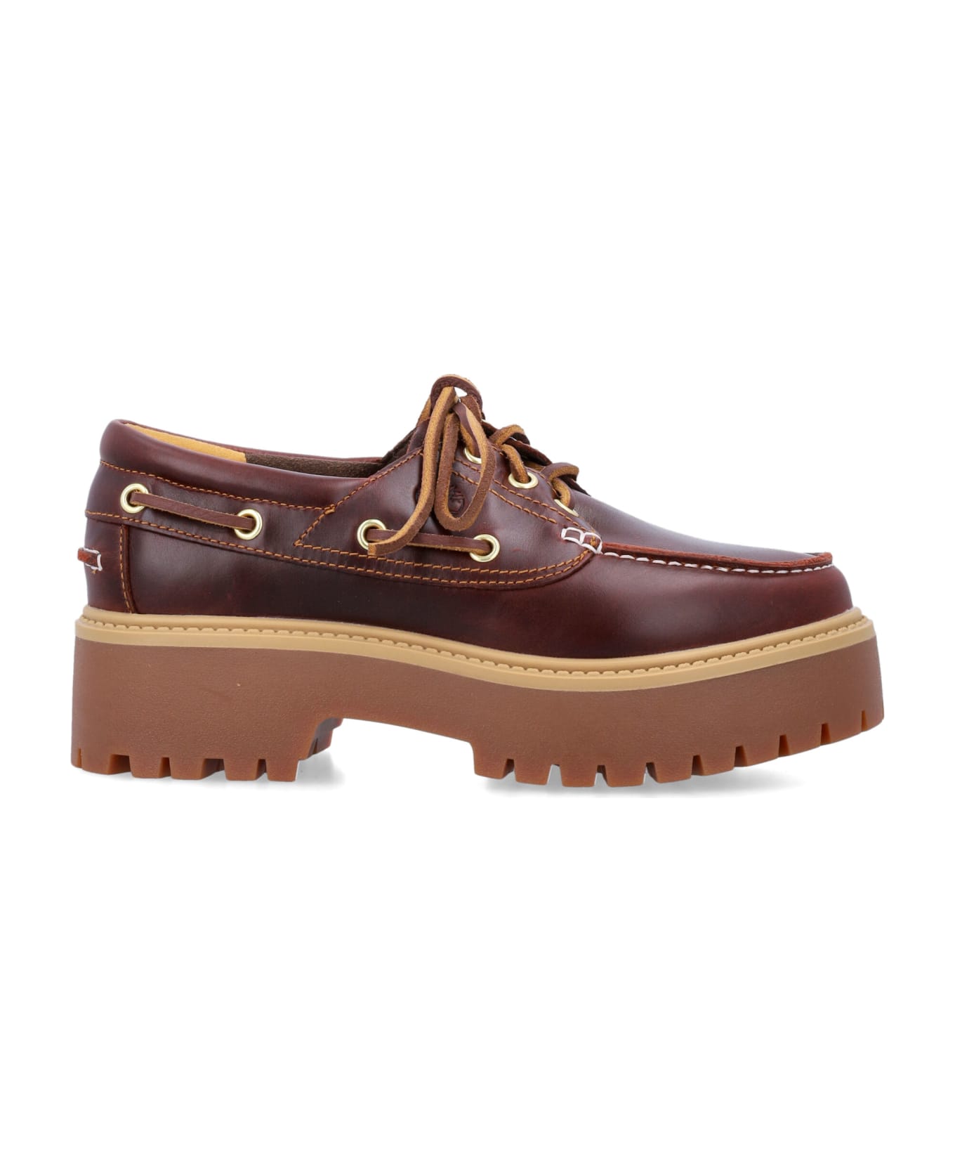 Timberland Stone Street Boat Shoes - BURGUNDY